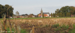 Zicht op het dorp